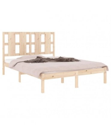 vidaXL Bed Frame without Mattress 135x190 cm Solid Wood