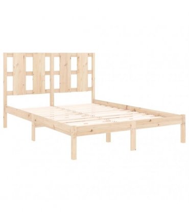vidaXL Bed Frame without Mattress 135x190 cm Solid Wood