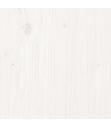 vidaXL Bed Frame without Mattress White Solid Wood 200x200 cm