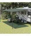 vidaXL Tent Carpet 250x550 cm Dark Green HDPE