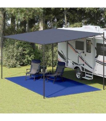 vidaXL Tent Carpet 300x600 cm Blue HDPE