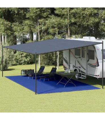 vidaXL Tent Carpet 400x600 cm Blue HDPE
