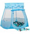 vidaXL Children Play Tent with 250 Balls Blue 102x102x82 cm