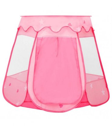 vidaXL Children Play Tent with 250 Balls Pink 102x102x82 cm