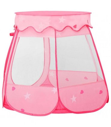 vidaXL Children Play Tent with 250 Balls Pink 102x102x82 cm