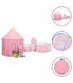 vidaXL Children Play Tent with 250 Balls Pink 301x120x128 cm