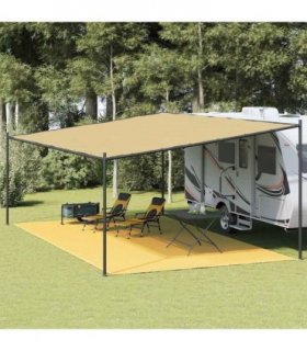 vidaXL Tent Carpet 400x700 cm Beige