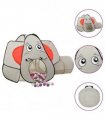 vidaXL Elephant Children Play Tent with 250 Balls Grey 174x86x101 cm