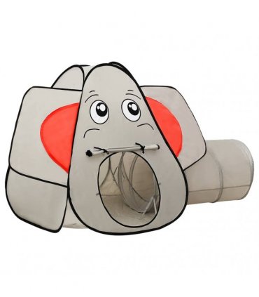vidaXL Elephant Children Play Tent with 250 Balls Grey 174x86x101 cm