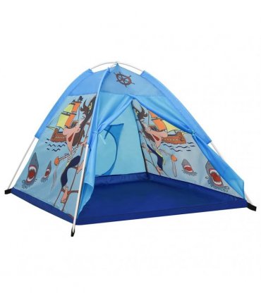 vidaXL Children Play Tent with 250 Balls Blue 120x120x90 cm