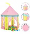 vidaXL Children Play Tent with 250 Balls Pink 100x100x127 cm
