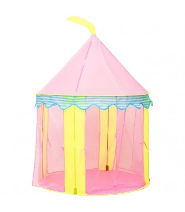 vidaXL Children Play Tent with 250 Balls Pink 100x100x127 cm