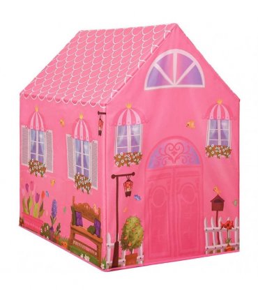 vidaXL Children Play Tent with 250 Balls Pink 69x94x104 cm