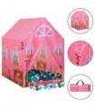 vidaXL Children Play Tent with 250 Balls Pink 69x94x104 cm