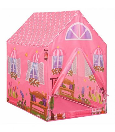 vidaXL Children Play Tent with 250 Balls Pink 69x94x104 cm