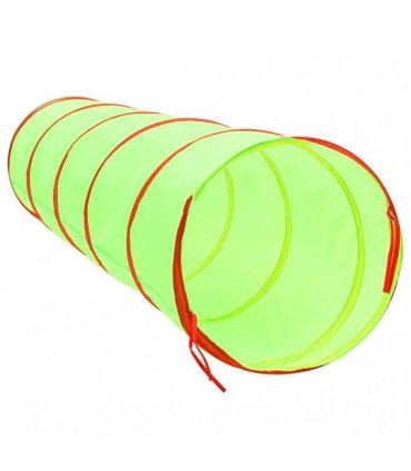 vidaXL Children Play Tunnel with 250 Balls Green 175 cm Polyester