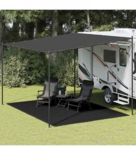vidaXL Tent Carpet 300x400 cm Black