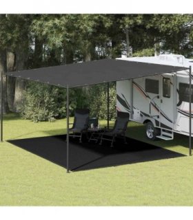 vidaXL Tent Carpet 400x500 cm Black