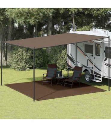 vidaXL Tent Carpet 400x400 cm Brown