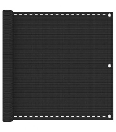 vidaXL Balcony Screen Anthracite 90x500 cm HDPE