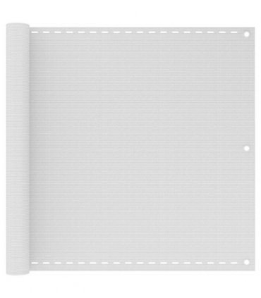 vidaXL Balcony Screen White 90x300 cm HDPE