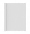 vidaXL Balcony Screen White 120x400 cm HDPE