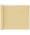vidaXL Balcony Screen Beige 75x300 cm HDPE