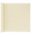 vidaXL Balcony Screen Cream 90x400 cm HDPE