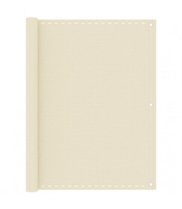 vidaXL Balcony Screen Cream 120x400 cm HDPE