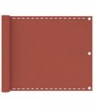 vidaXL Balcony Screen Terracotta 75x400 cm HDPE