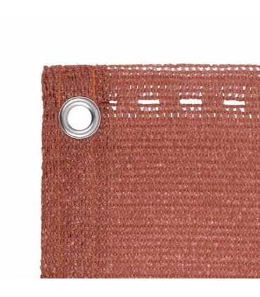 vidaXL Balcony Screen Terracotta 120x500 cm HDPE