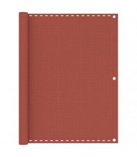 vidaXL Balcony Screen Terracotta 120x600 cm HDPE