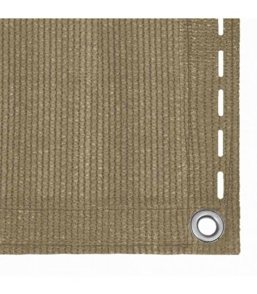 vidaXL Balcony Screen Taupe 75x300 cm HDPE