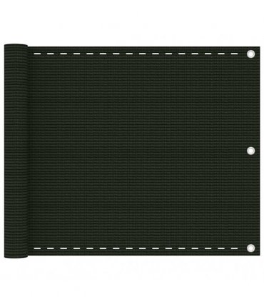 vidaXL Balcony Screen Dark Green 75x300 cm HDPE