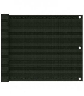 vidaXL Balcony Screen Dark Green 75x400 cm HDPE