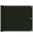 vidaXL Balcony Screen Dark Green 75x400 cm HDPE