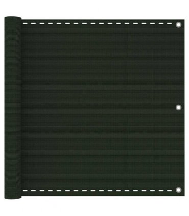 vidaXL Balcony Screen Dark Green 90x600 cm HDPE