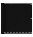 vidaXL Balcony Screen Black 90x500 cm HDPE