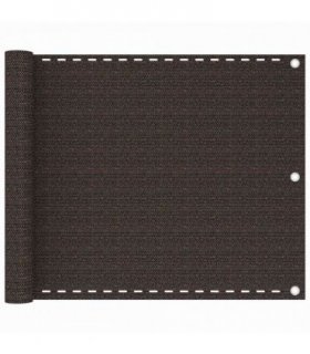 vidaXL Balcony Screen Brown 75x300 cm HDPE