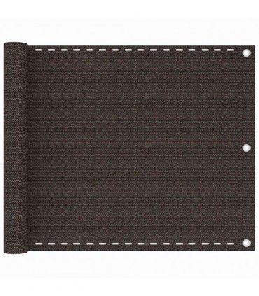 vidaXL Balcony Screen Brown 75x300 cm HDPE