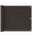 vidaXL Balcony Screen Brown 75x300 cm HDPE