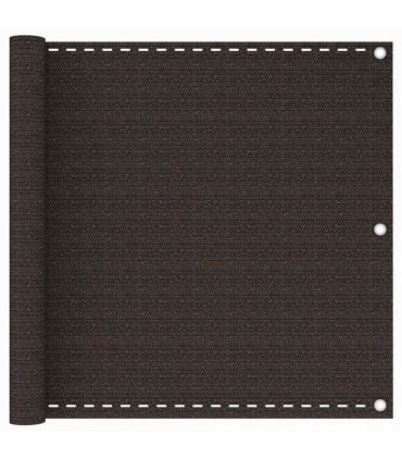 vidaXL Balcony Screen Brown 90x500 cm HDPE
