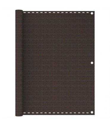 vidaXL Balcony Screen Brown 120x500 cm HDPE