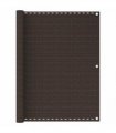 vidaXL Balcony Screen Brown 120x500 cm HDPE