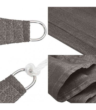 vidaXL Sunshade Sail 160 g/m² Anthracite 3x3x4.2 m HDPE