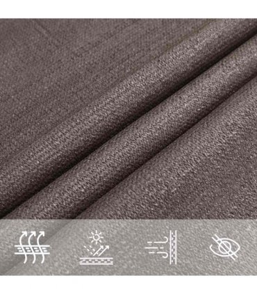 vidaXL Sunshade Sail 160 g/m² Anthracite 4x4x4 m HDPE