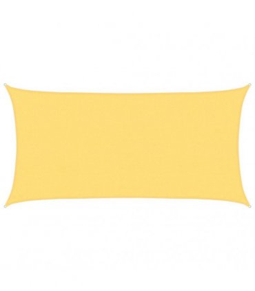 vidaXL Sunshade Sail 160 g/m² Beige 2.5x4.5 m HDPE