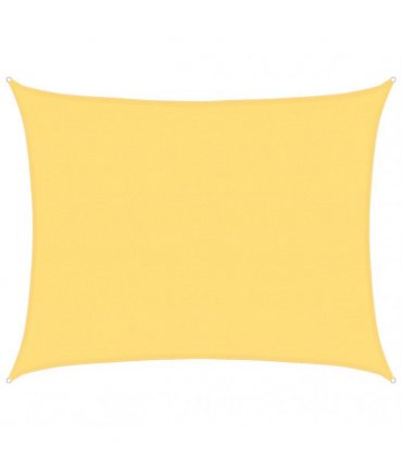 vidaXL Sunshade Sail 160 g/m² Beige 6x7 m HDPE