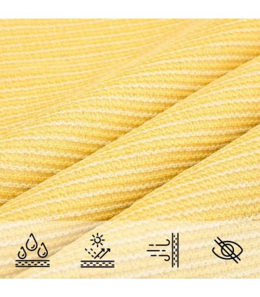 vidaXL Sunshade Sail 160 g/m² Beige 6x7 m HDPE