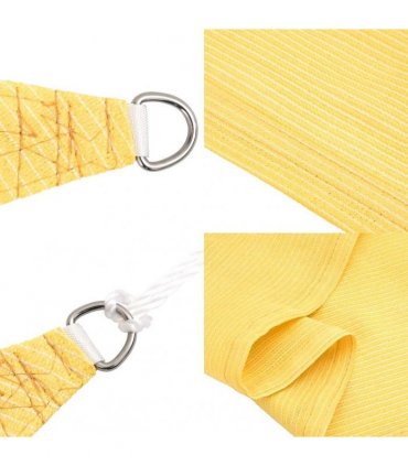 vidaXL Sunshade Sail 160 g/m² Beige 2.5x2.5x3.5 m HDPE